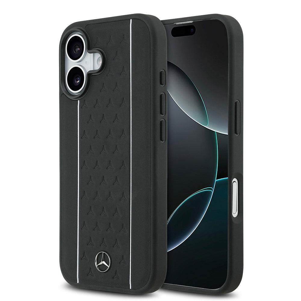 Mercedes Benz iPhone 17 Orjinal Lisanslı M-safe Şarj Özellikli Şeritli Yıldız Desenli Metal Logolu Deri Kılıf Mercedes Benz iPhone 17 Orjinal Lisanslı M-safe Şarj Özellikli Şeritli Yıldız Desenli Metal Logolu Deri Kılıf
